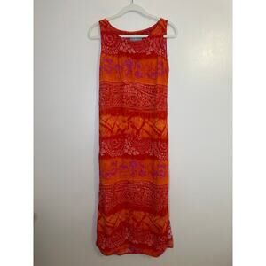 Vintage Y2K Jane Ashley Hippie Boho Phoebe Buffay Sleeveless Maxi Dress Medium